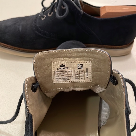 Suede Navy Oxfords - Picture 6 of 6